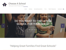 Tablet Screenshot of chooseaschoolaz.org